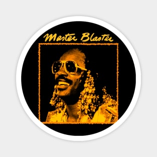 Stevie Wonder Master Blaster Orange Magnet